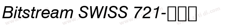 Bitstream SWISS 721字体转换